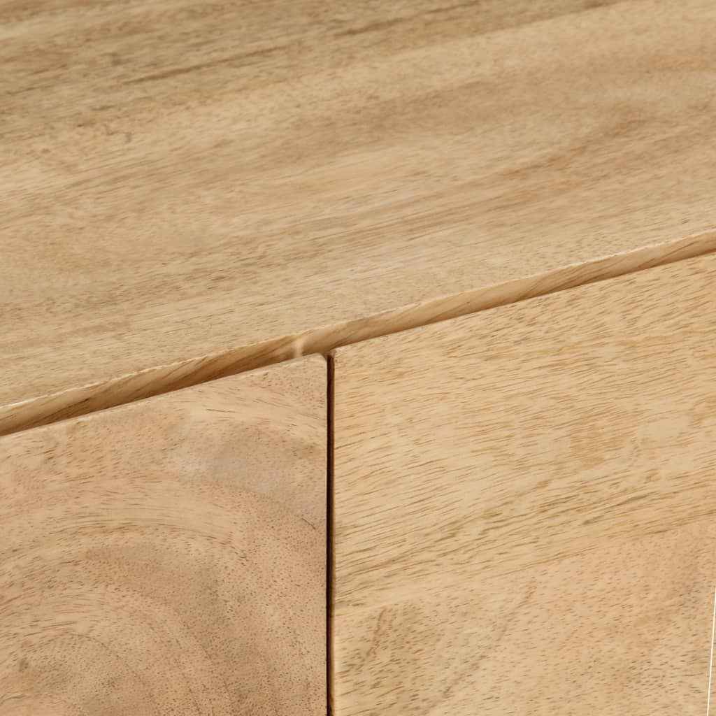 vidaXL Móvel de TV em madeira de mangueira maciça 145x30x41 cm