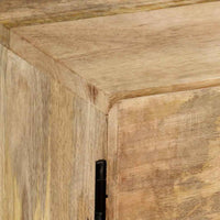 vidaXL Móvel de TV em madeira de mangueira maciça 145x30x41 cm