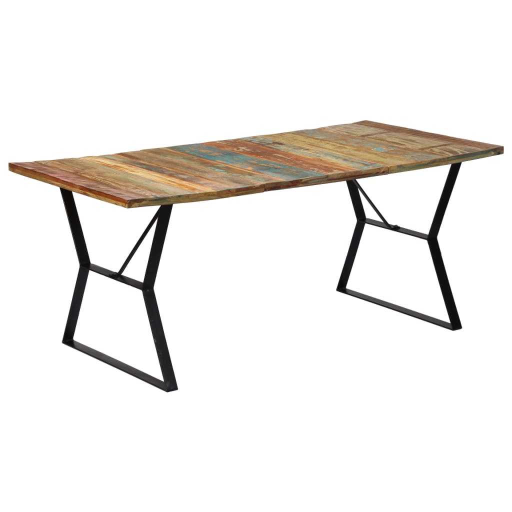 vidaXL Mesa de jantar 180x90x76 cm madeira de mangueira maciça