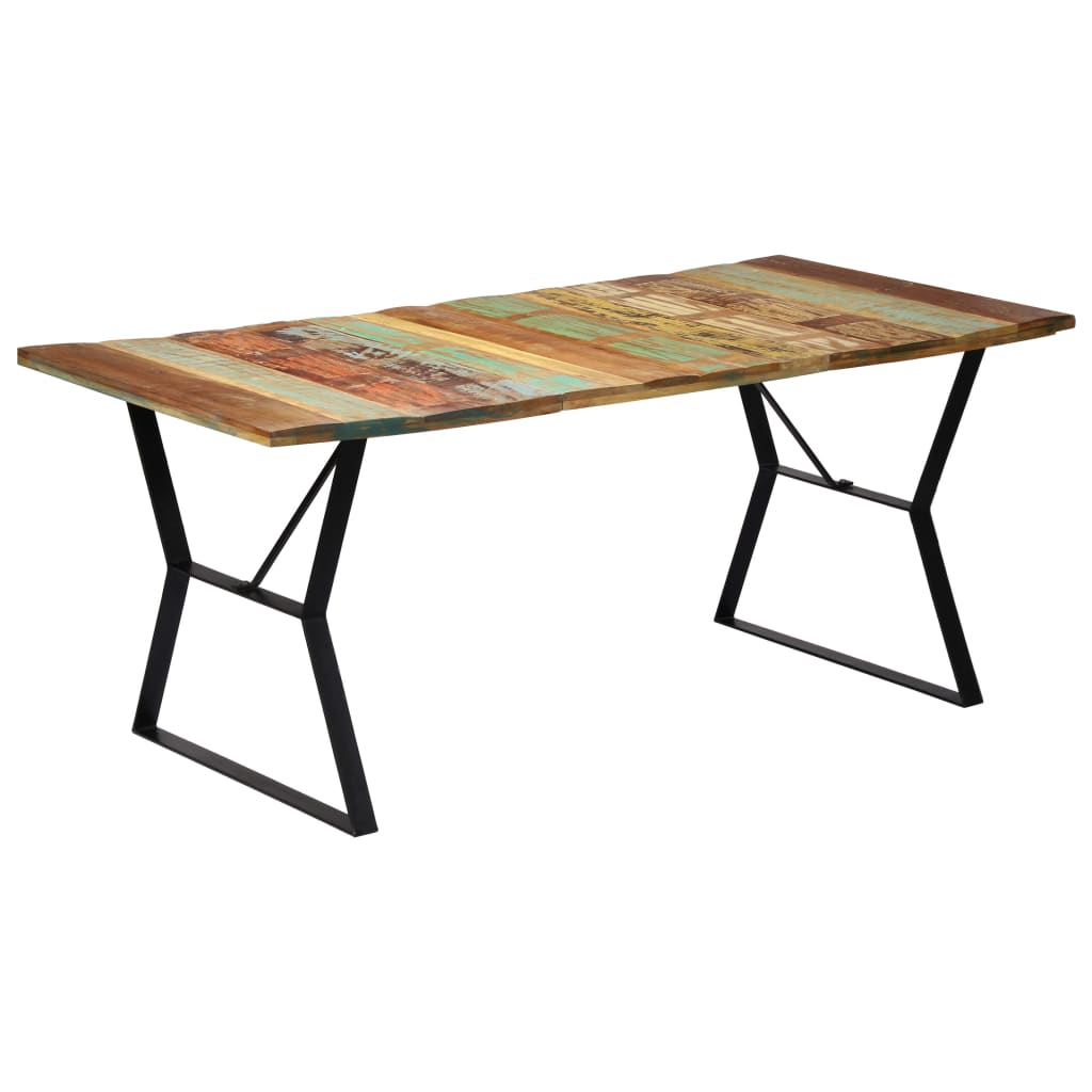 vidaXL Mesa de jantar 180x90x76 cm madeira de mangueira maciça