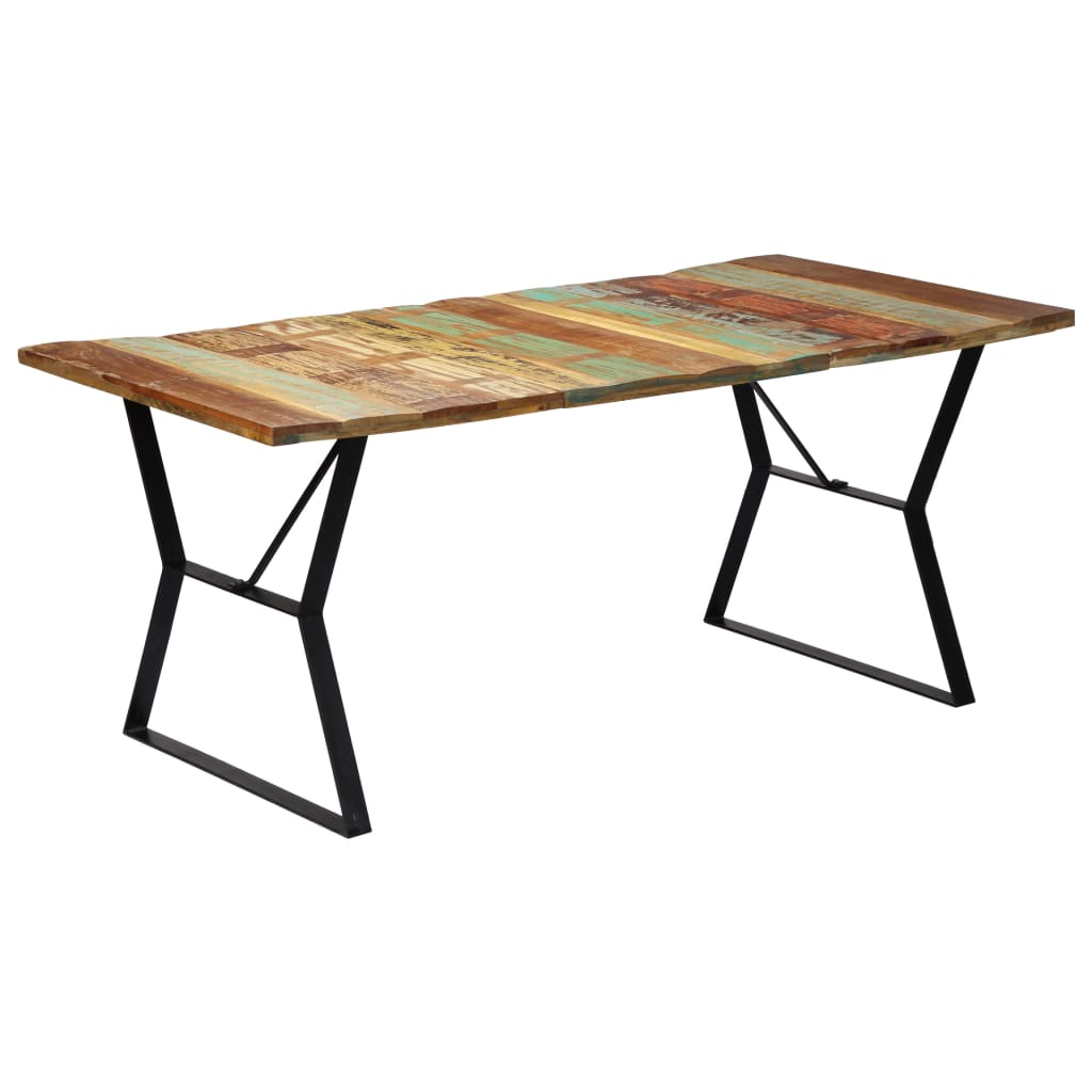 vidaXL Mesa de jantar 180x90x76 cm madeira de mangueira maciça