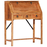 vidaXL Secretária 90x40x107 cm madeira de acácia maciça