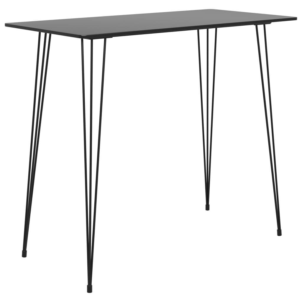 vidaXL Mesa de bar 120x60x105 cm preto