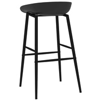 vidaXL Cadeiras de bar 2 pcs preto