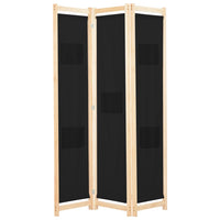 vidaXL Divisória de quarto com 5 painéis 200x170x4 cm tecido creme