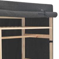 vidaXL Roupeiro 110x40x170 cm tecido cinzento