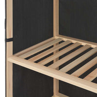 vidaXL Roupeiro 110x40x170 cm tecido cinzento