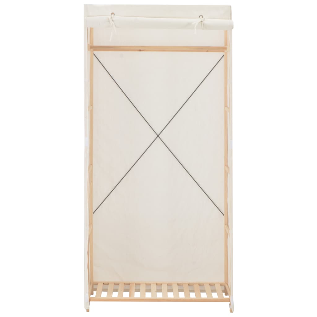 vidaXL Roupeiro 79x40x170 cm tecido branco