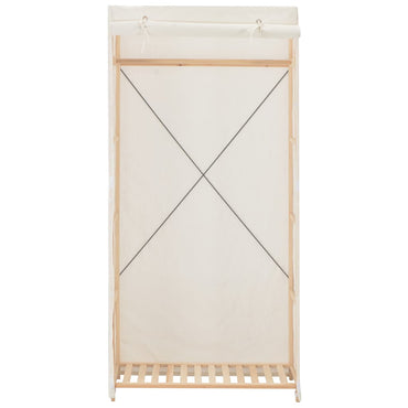 vidaXL Roupeiro 79x40x170 cm tecido branco