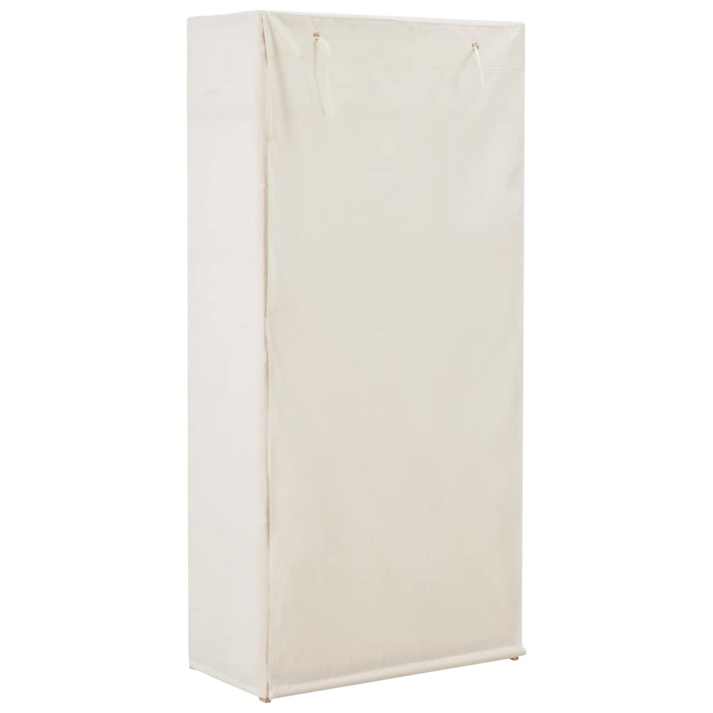 vidaXL Roupeiro 79x40x170 cm tecido branco