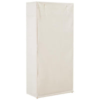 vidaXL Roupeiro 79x40x170 cm tecido branco