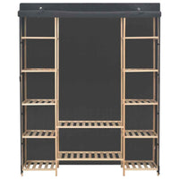 vidaXL Roupeiro 135x40x170 cm tecido cinzento