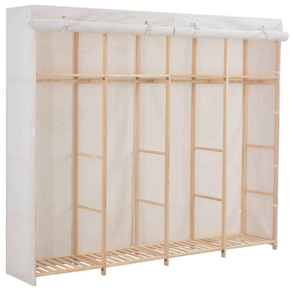 vidaXL Roupeiro 200x40x170 cm tecido branco