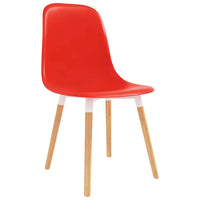 vidaXL Cadeiras de Jantar 6 pcs Vermelho 47 x 50,5 x 83 cm