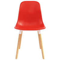vidaXL Cadeiras de Jantar 6 pcs Vermelho 47 x 50,5 x 83 cm