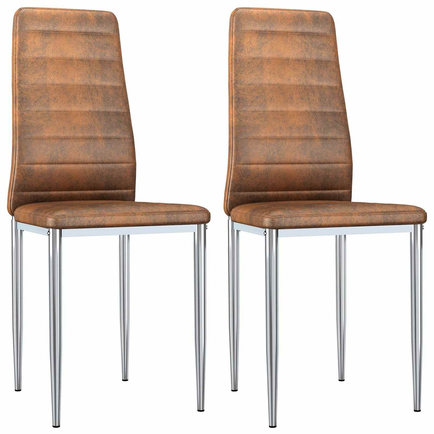 vidaXL Cadeiras de Jantar 2 pcs Castanho 41,5 x 48 x 99 cm