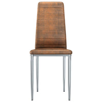 vidaXL Cadeiras de Jantar 2 pcs Castanho 41,5 x 48 x 99 cm