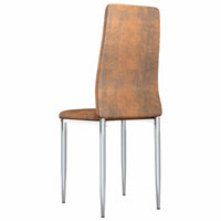 vidaXL Cadeiras de Jantar 2 pcs Castanho 41,5 x 48 x 99 cm