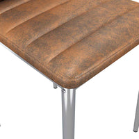 vidaXL Cadeiras de Jantar 2 pcs Castanho 41,5 x 48 x 99 cm