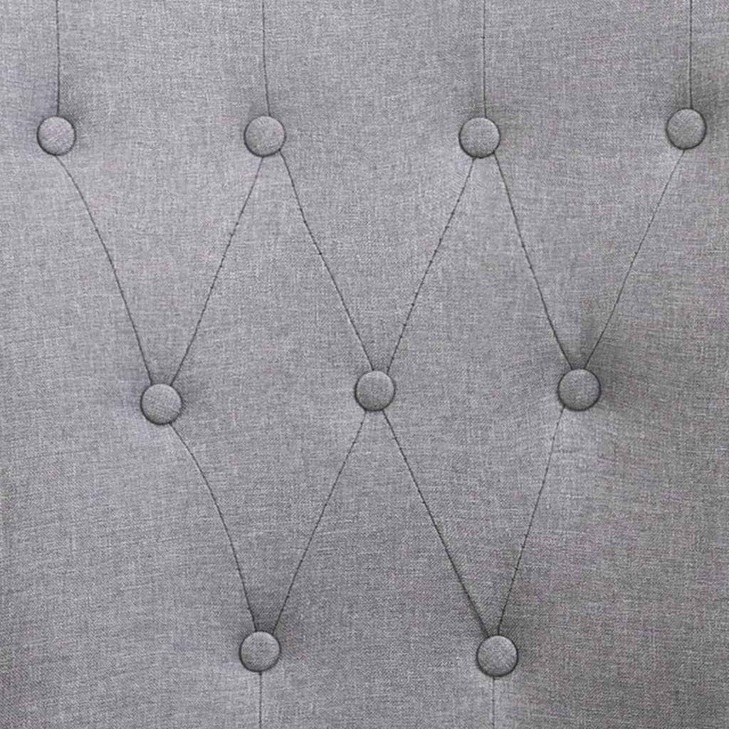 vidaXL Cadeira de jantar com apoio de braços tecido cinzento-claro