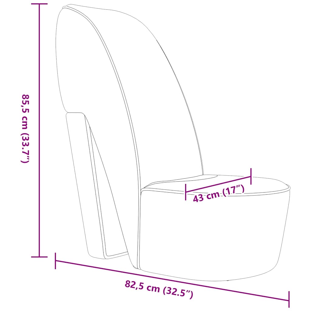 vidaXL Cadeira estilo sapato de salto alto veludo vermelho