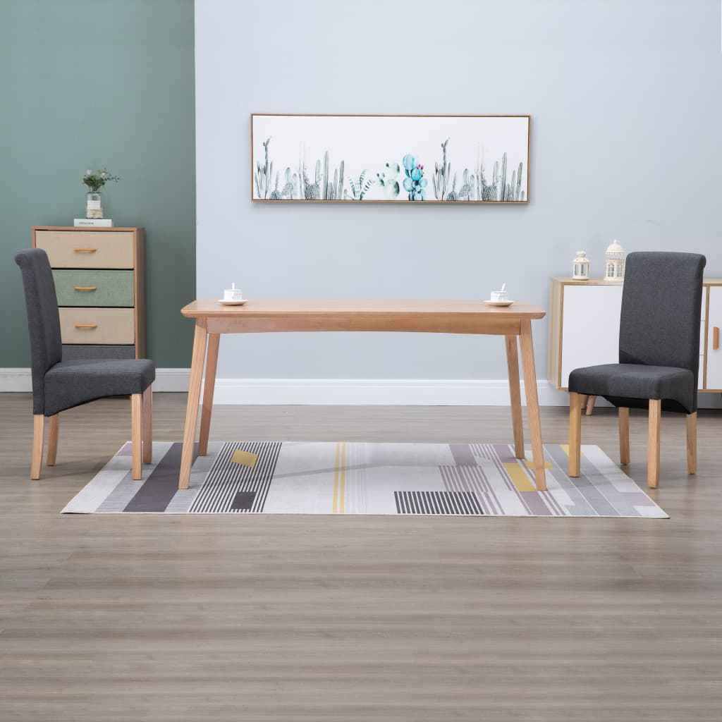 vidaXL Cadeiras de jantar 4 pcs tecido azul