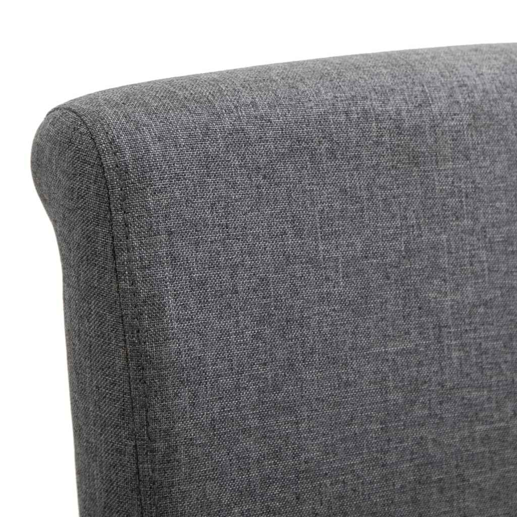 vidaXL Cadeiras de jantar 4 pcs tecido azul