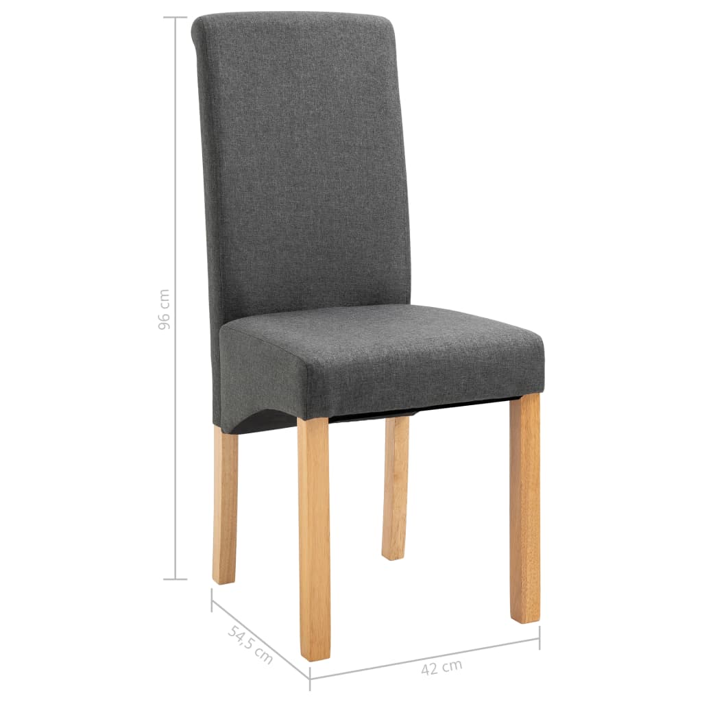 vidaXL Cadeiras de jantar 4 pcs tecido azul
