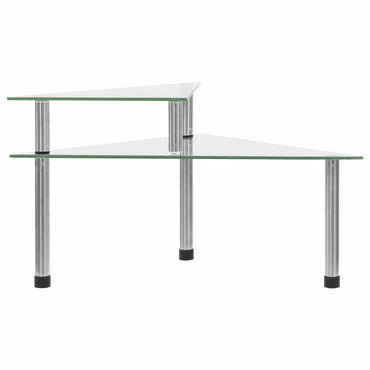 vidaXL Estante de cozinha 49,5x35x19 cm vidro temperado transparente