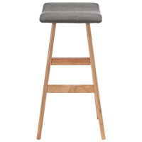 vidaXL Cadeira de bar tecido cinzento-escuro