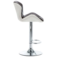 vidaXL Bancos de bar 2 pcs couro artificial cor creme