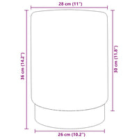 vidaXL Banco 28 x 36 cm veludo verde-escuro e dourado
