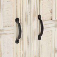 vidaXL Aparador 65x30x75 cm madeira de mangueira maciça branco