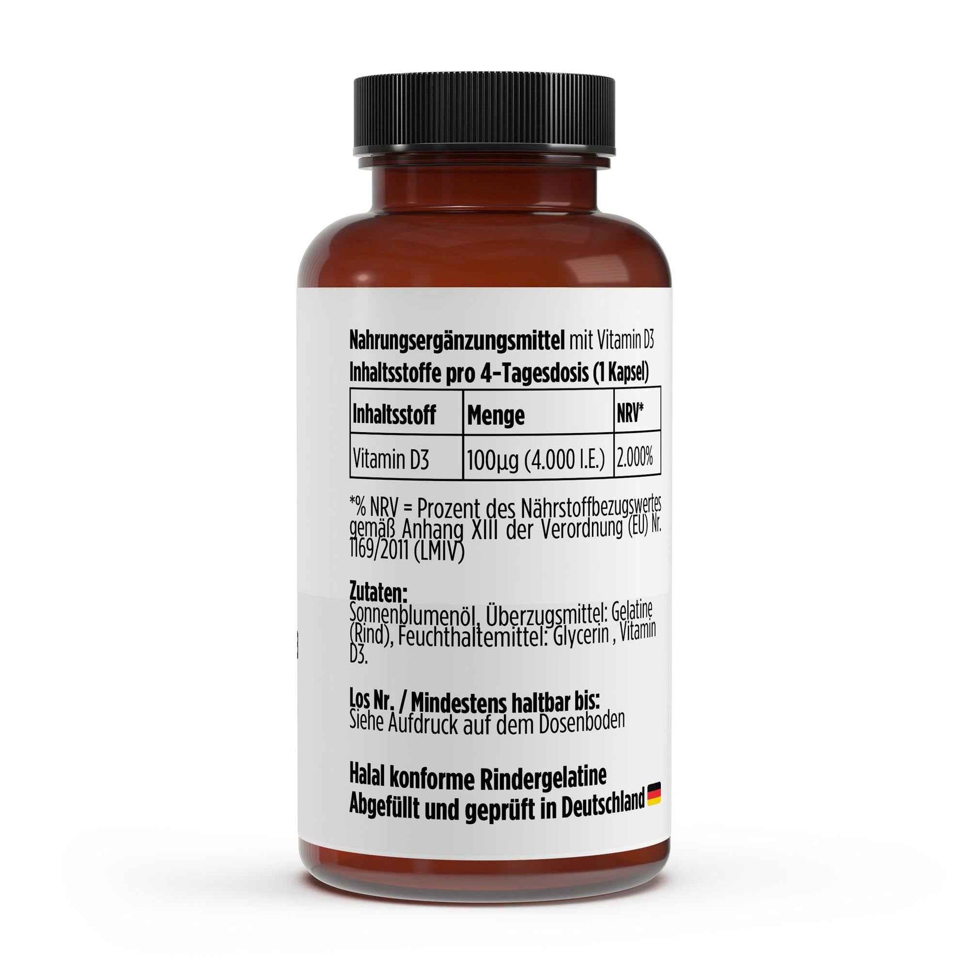 Vitamin D3 4.000 IE - 180 Softgels