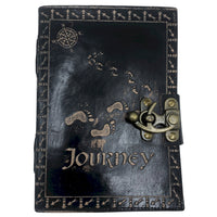 Leather Journel - Plain Paper -  Journey (7x5") - Dark Tan