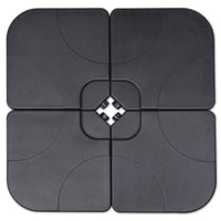 vidaXL Guarda-sol de jardim em alumínio com base portátil verde