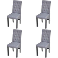 vidaXL Cadeiras de jantar 2 pcs tecido cinzento-claro