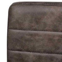 vidaXL Cadeiras de jantar cantilever 4 pcs couro artificial castanho escuro