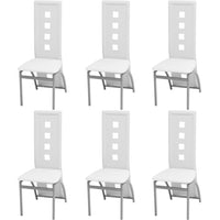 vidaXL Cadeiras de jantar 2 pcs couro artificial preto