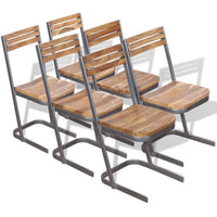 vidaXL Cadeiras de jantar 2 pcs madeira teca maciça
