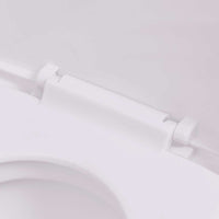 vidaXL Sanita de parede com cisterna oculta, cerâmica, branco