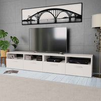 vidaXL Móveis de TV 2 pcs aglomerado 95x35x36 cm branco