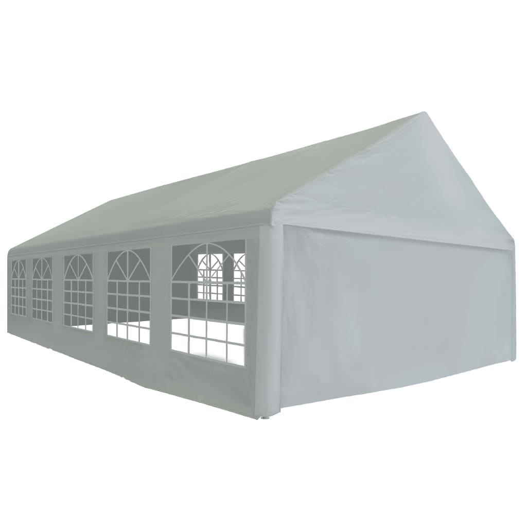 vidaXL Tenda para festas PE 4x8 m cinzento