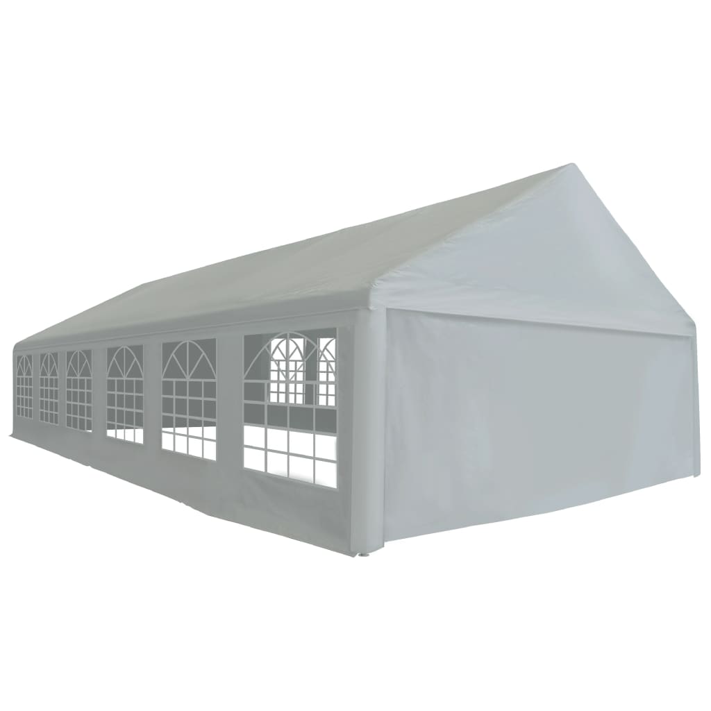 vidaXL Tenda para festas PE 4x8 m cinzento