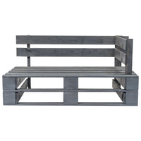 vidaXL Sofá de paletes p/ jardim c/ almofadões cor areia madeira pinho