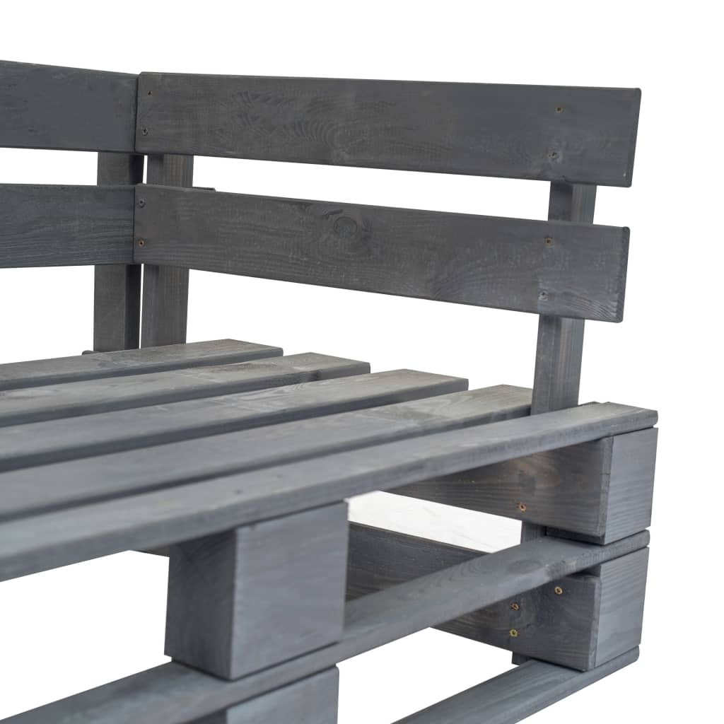 vidaXL Sofá de paletes p/ jardim c/ almofadões cor areia madeira pinho