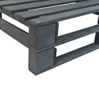 vidaXL Sofá de paletes para jardim com almofadões cinzentos pinho