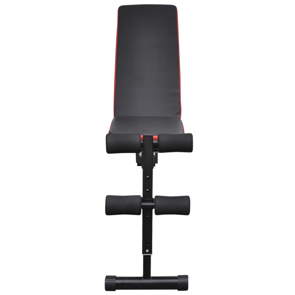 vidaXL Banco musculação c/ conjunto de barras e halteres 60,5 kg