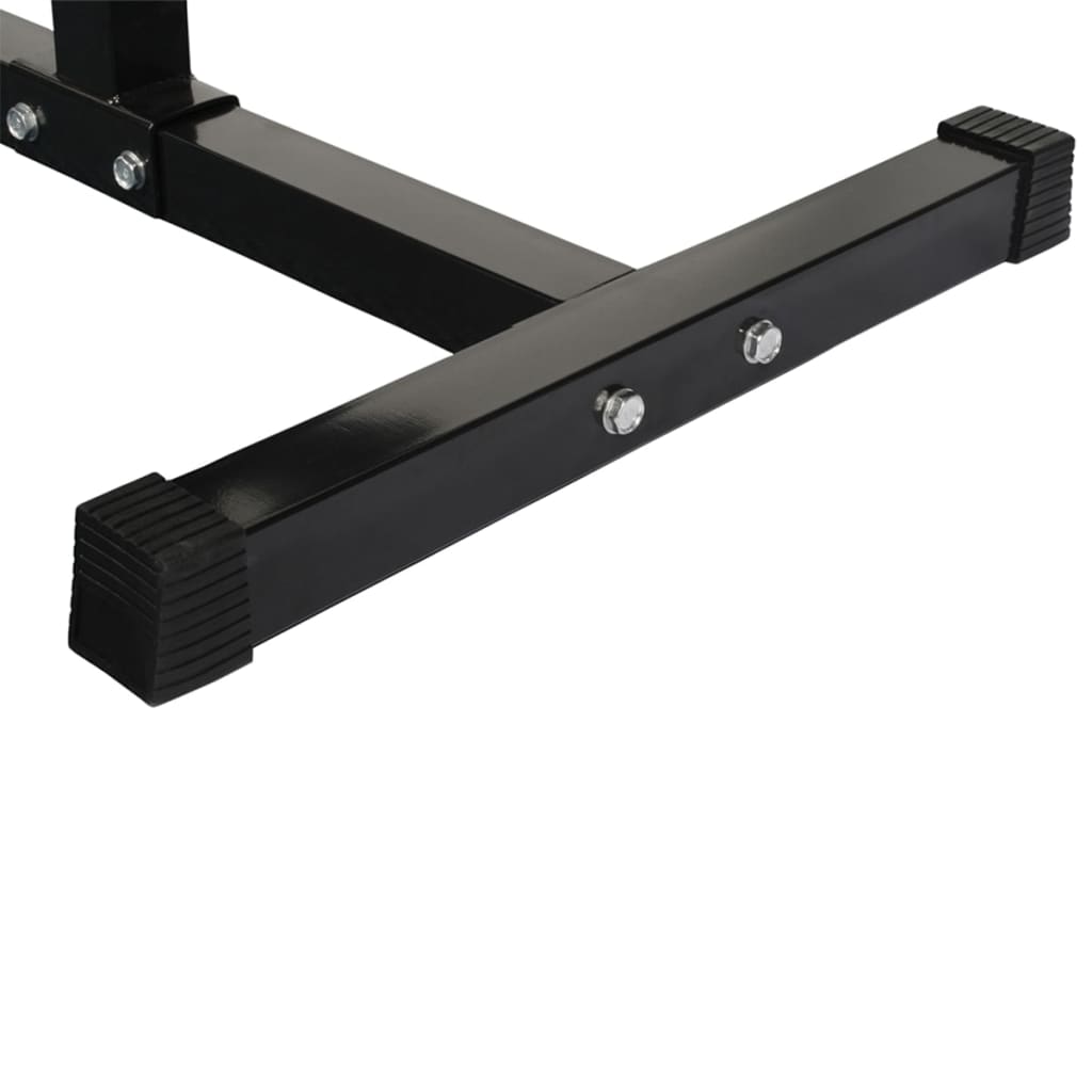 vidaXL Torre de musculação com conjunto barras e halteres 60,5 kg