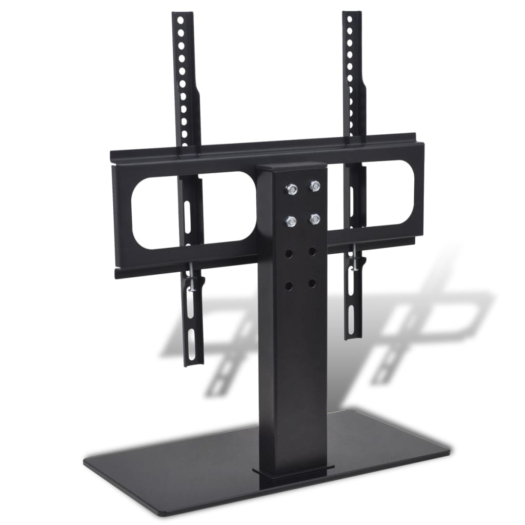 vidaXL Suporte de TV com base de ferro preto 23"-55"